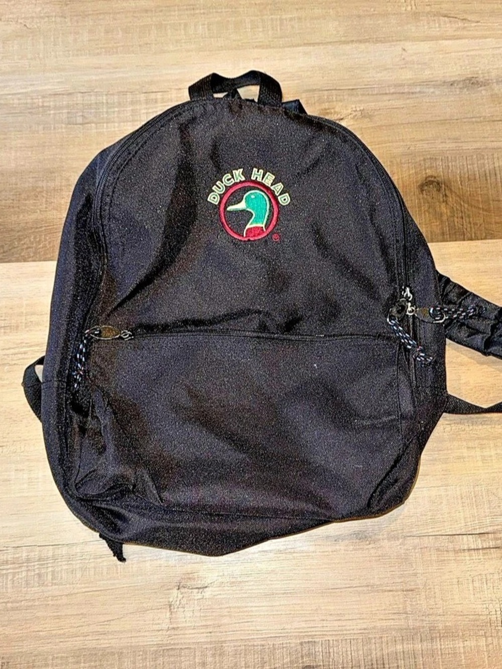 Vintage Duck Head Black Backpack
